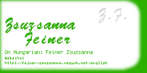 zsuzsanna feiner business card